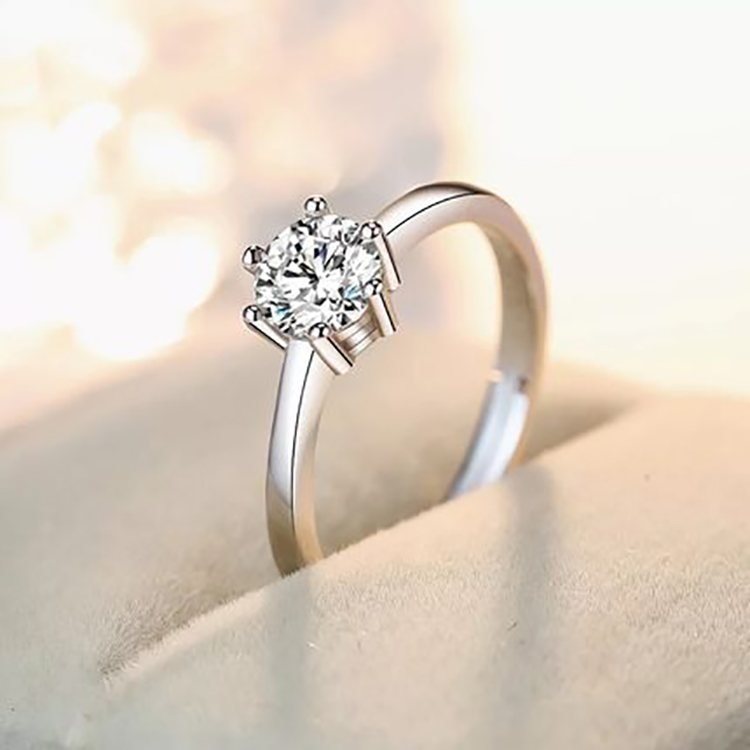 925纯银情侣戒指一对求婚开口男女对戒日韩简约网红饰品活口结婚