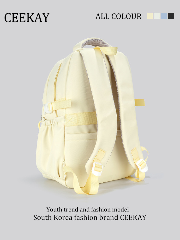 Ceekay Genuine School Bag for Middle and High School Students, Women's 2025 New Lightweight Travel Backpack, Large Capacity Backpack