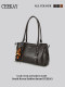 Ceekay Original Retro Niche Tote Bag for Women, Large Capacity Commuter Shoulder Handbag, High-End Underarm Bag