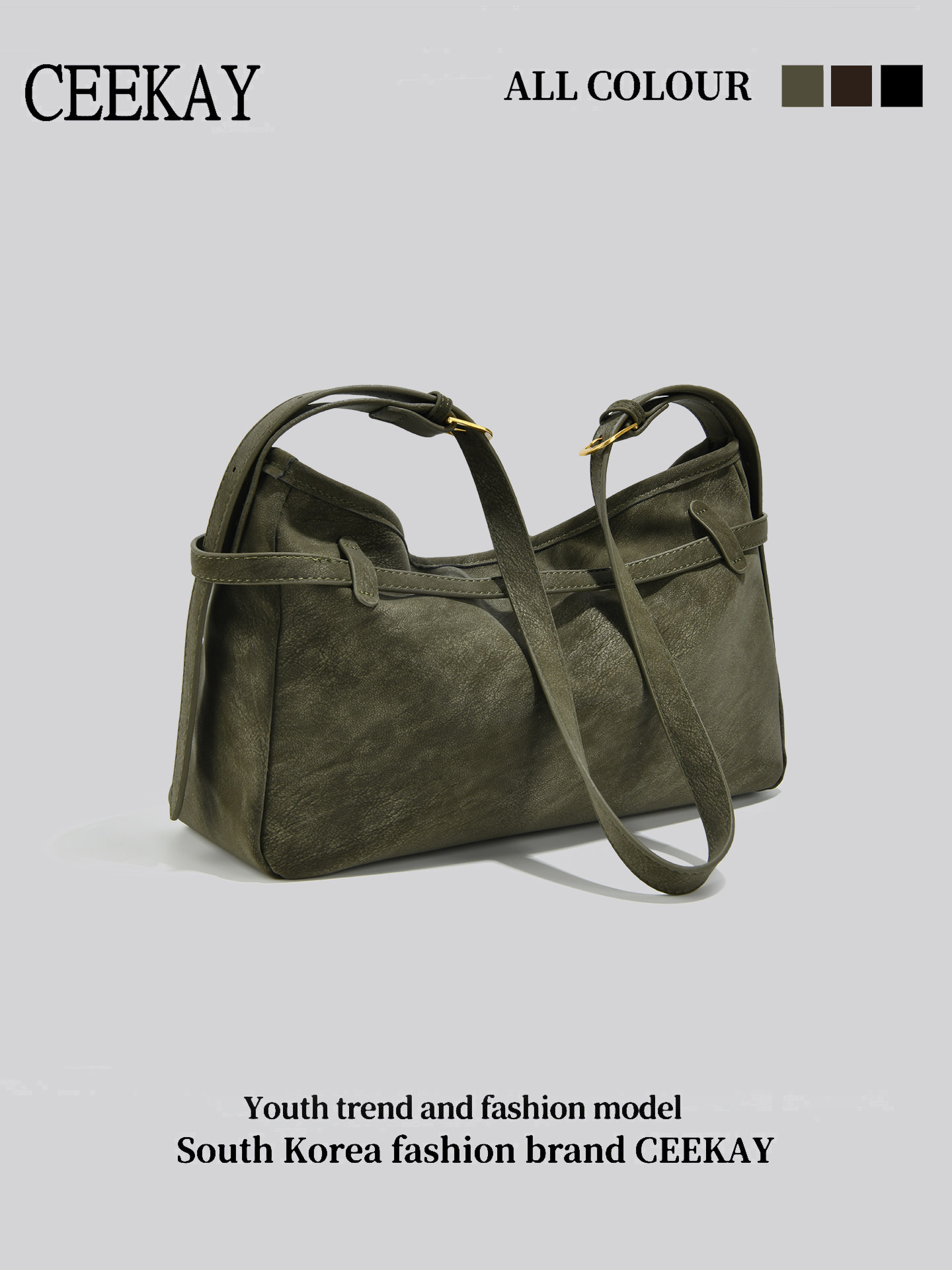 Ceekay Original Design Retro Suede Tote Bag for Women 2025 New High-End Large-Capacity Versatile Crossbody Bag