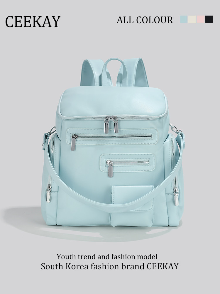 Ceekay Genuine School Bag for Middle and High School Students, Women's 2025 New Lightweight Travel Backpack, Large Capacity Backpack