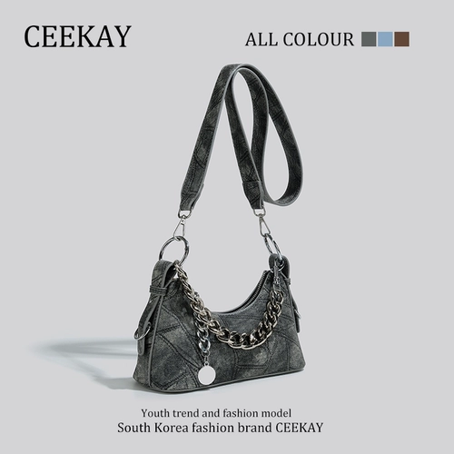 Ceekay, летняя джинсовая сумка подмышку, сумка через плечо, премиум класс