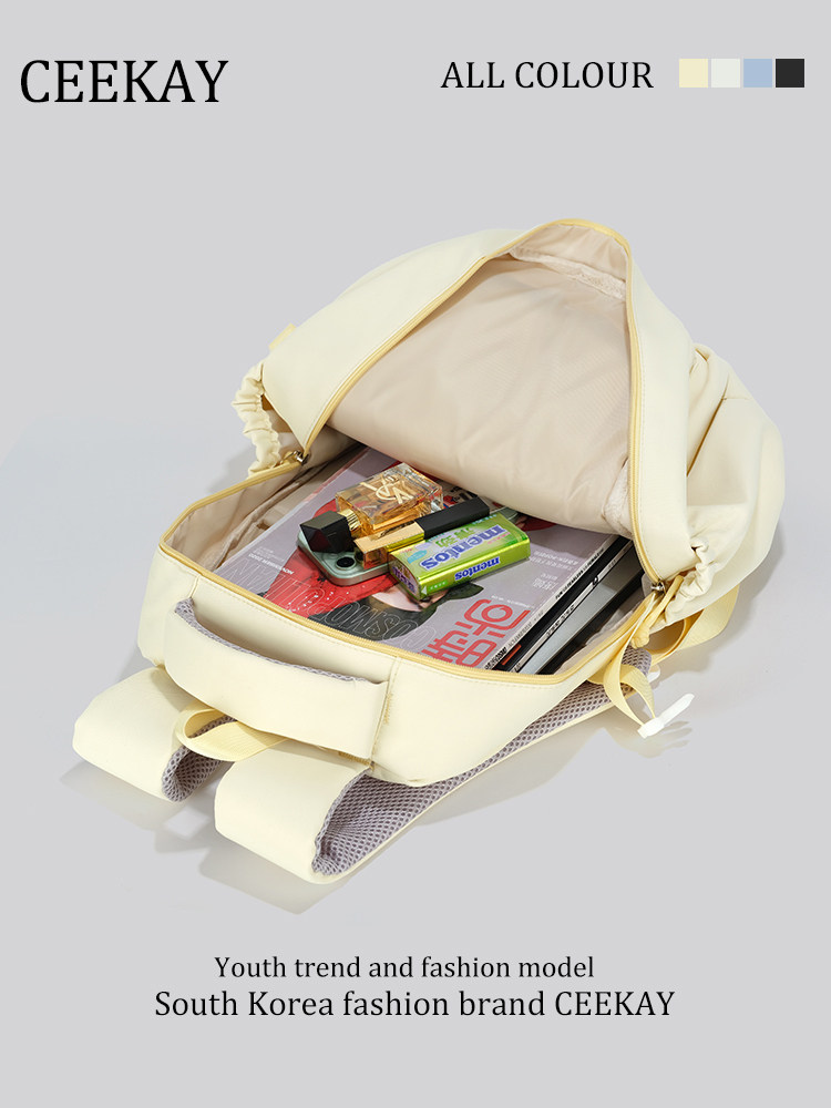 Ceekay Genuine School Bag for Middle and High School Students, Women's 2025 New Lightweight Travel Backpack, Large Capacity Backpack