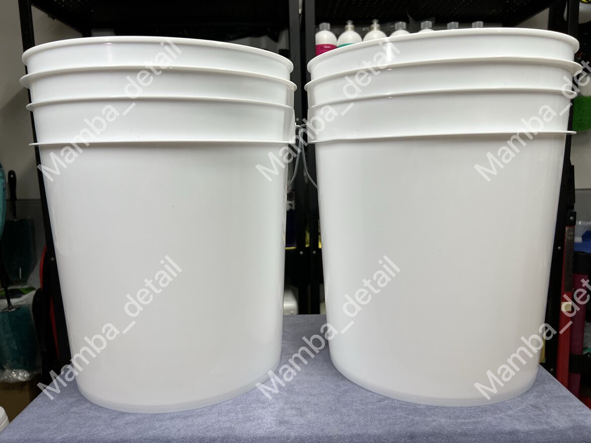 5 gallons 20L white car wash bucket transparent car wash bucket gamma lid DIY bucket sticker-Taobao