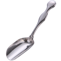 Single stainless steel teaspoon tea jar stainless steel teaspoon wooden teatshovel tea spoon tea ceremony supplies accessories