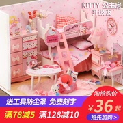 Đồ chơi trẻ em, bé gái, quà sinh nhật, chơi nhà 6 7 8 9 10 11 12 tuổi, nhà búp bê handmade