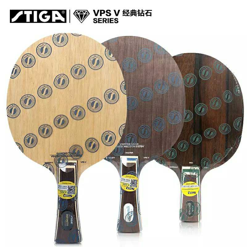 Kirkki STIGA Stimas Castica VPS Diamond 5 timeless Five green sandalwood emerald 5 table tennis bottom plate racket