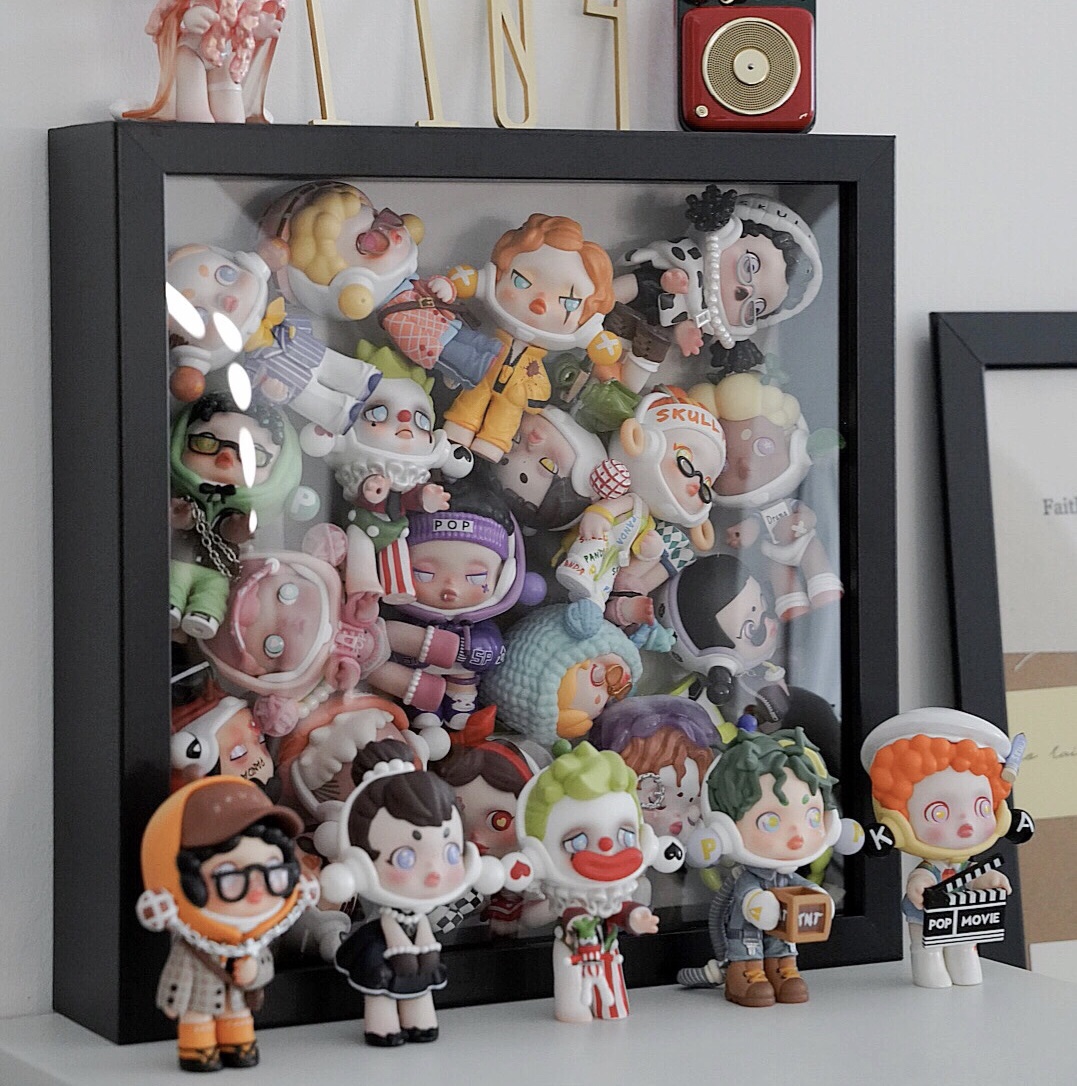 sp jungle castle display box blind box photo frame storage shelf bubble Matt model scene theme finishing transparent cabinet