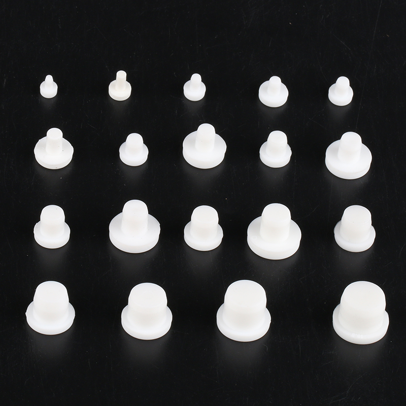 White high temperature silicone small refrigerator plug plug block dust plug block, dust plug, round hole plug