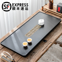 Wu Jinshi tea tray Natural whole piece New Chinese household simple large stone tea table Stone creative drainage tea sea