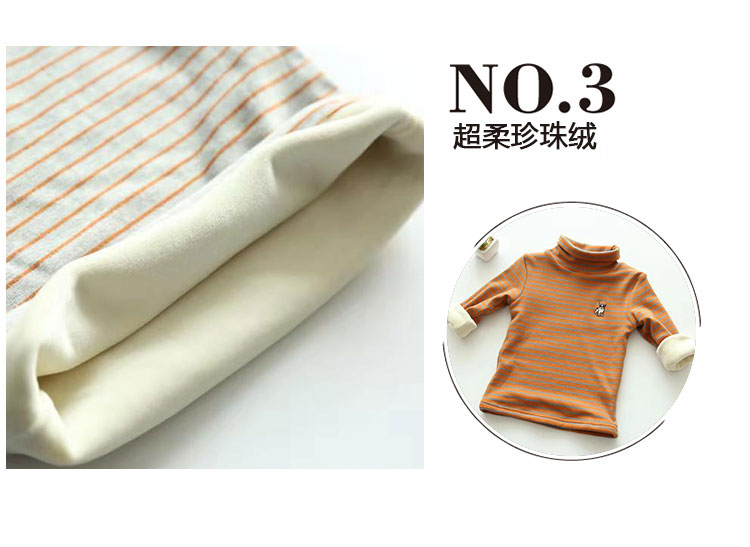 Áo phông bé trai châu Âu và Mỹ dành cho bé trai áo phông cotton 2018 xuân hè thu đông cho bé gái tay dài sọc sọc cộng với la bàn nhung áo thun dài tay bé trai