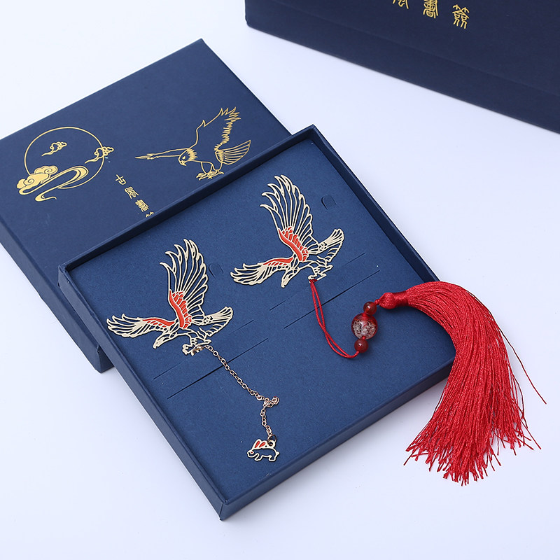 (Show Wings High Flying) Lettering Custom Gift Bookmark Creative Little Fresher Students With Classical China Wind Gifts