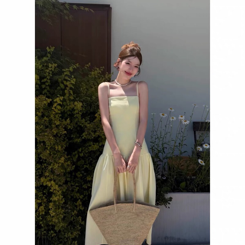 Cs Women's Clothing Slim Fit Low Waist Mid-Length Dress Flower Skirt Yellow 2026 Summer New Product 1340709002 Cs Women's Clothing Slim Fit Low Waist Mid-Length Dress Flower Skirt Yellow 2026 Summer New Product 1340709002