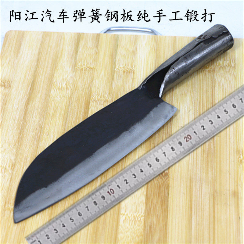 六顺纯手工锻打传统老菜刀镰刀竹刀铁刀厨刀家用剁鸡鸭斩切菜肉刀