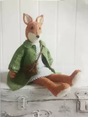 Needle wool thin line doll clothes illustration doll clothes green coat