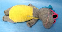 Mknit holiday hippopotamus stick knitted woolen doll illustration pure text tutorial Chinese version explanation