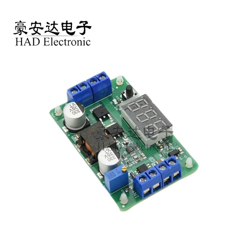 LTC1871升压模块3.5~30V 100W 带双路显示电压表 超LM2577