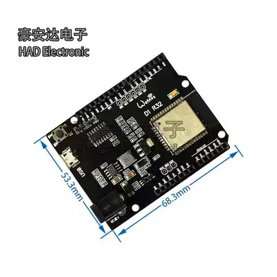 WiFi and Bluetooth esp32 4MB Flash memory UNO D1 R32