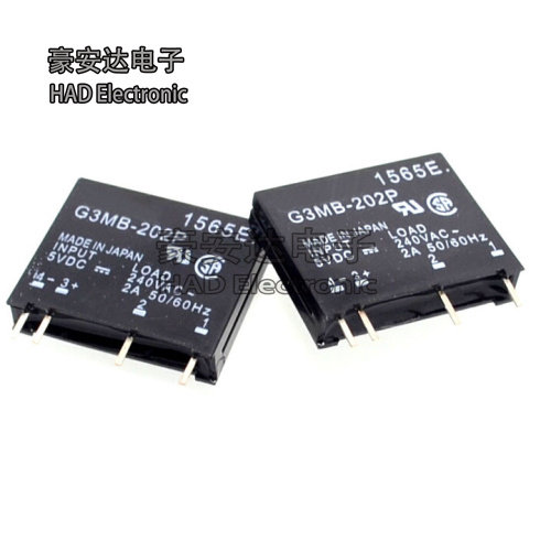 G3MB-202P-DC24V DC12V DC5V 2A 固态继电器24V 12V 5V