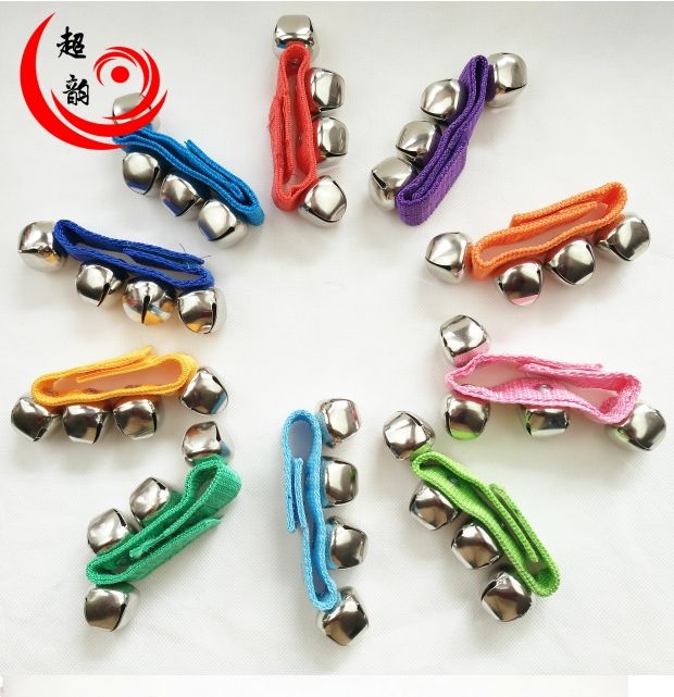 Nhà máy trực tiếp nhạc cụ Orff nhạc cụ bé chuông cổ tay | chân chuông trẻ em nhảy tay chuông biểu diễn rầm rộ - Đồ chơi nhạc cụ cho trẻ em trống cho trẻ em