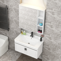 Wash basin cabinet bathroom cabinet combination small-sized washbasin toilet hand wash table sink integrated ceramic basin