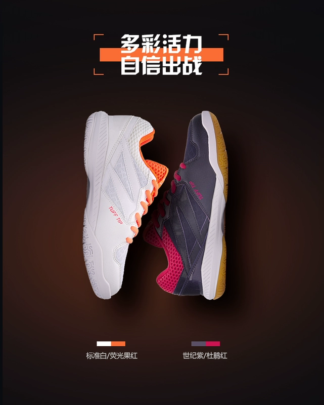 2018 mới Li Ning giày cầu lông nữ AYTN044 Giày đào tạo cầu lông chuyên nghiệp Giày thi đấu chuyên nghiệp - Giày cầu lông