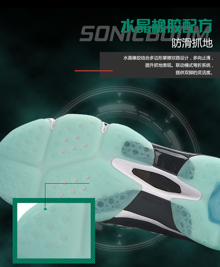 Giày cầu lông Li Ning AYZP001 AYZP002 sound nổ 2.0 tích hợp vớ hàng dệt kim đệm cao cấp thi đấu - Giày cầu lông giày the thao nam nike