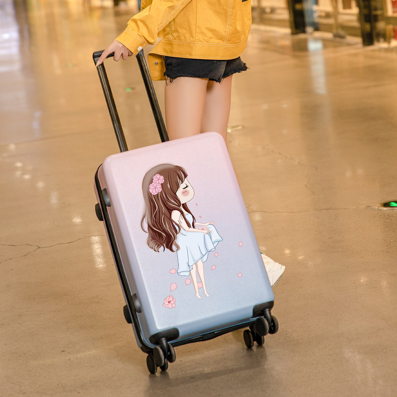 Cute Lalever Box Universal Wheels 24 Inch Mesh Red Ins Suitcase 2021 New Women 20 Inch Student 26 Suitcase