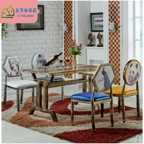 Monroe Makeup Hepburn European -Style Retro Стул Американский обеденный стул Стул Случайный гвоздь белый стул черный европейский стиль