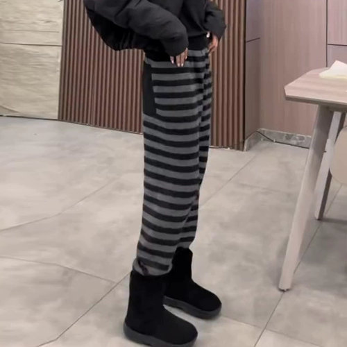 Модные летние дизайнерские штаны для отдыха, свободный прямой крой, по фигуре, высокая талия