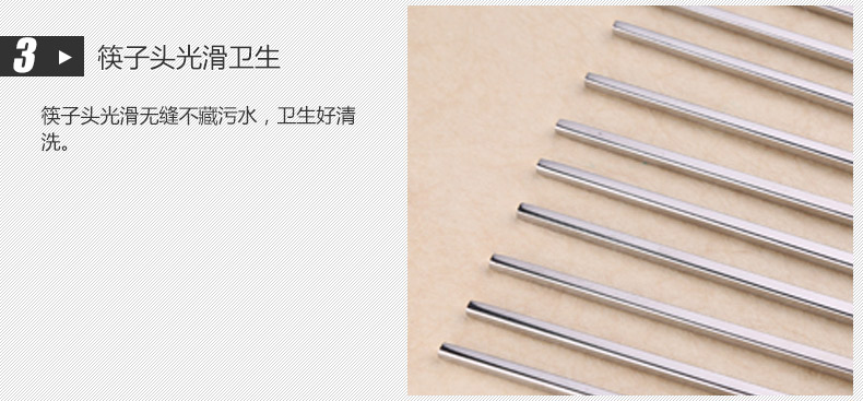 Ai Kalong 304 đũa inox đặt hộ gia đình 10 đôi dày bộ đồ ăn gia đình bằng bạc nhanh gấp đôi bộ chén đĩa cao cấp