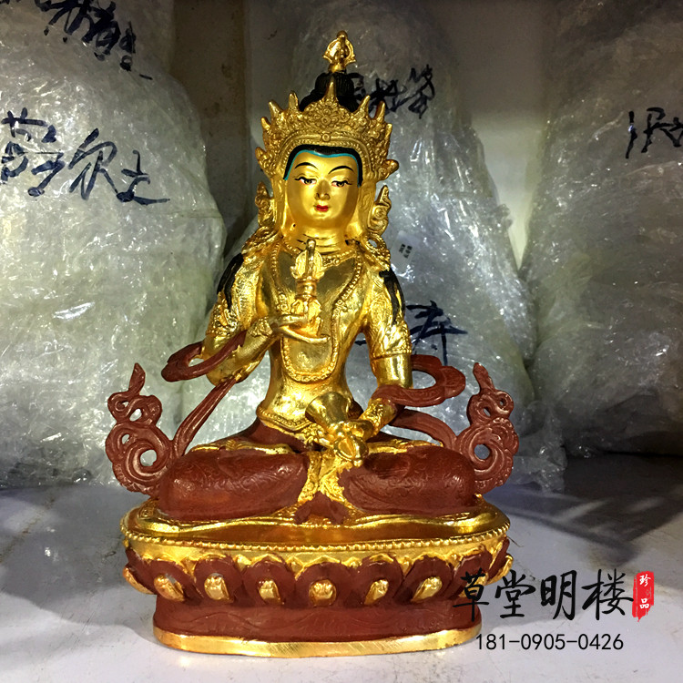 Tibetan Chuanggang Bronze Statue of Myitong Pure Bronze Semi-Cure Gold Bronze Like a Pendulum Seven Inch of a statue of Buddha
