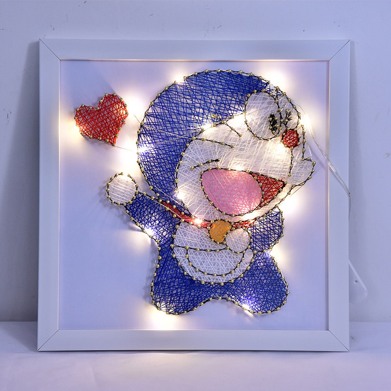 Doraemon nail winding painting custom handmade creative diy birthday gift nail decoration painting finished product