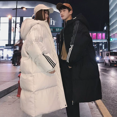 Парная одежда для влюбленных, пуховик, длинная куртка, широкая цветовая палитра, увеличенная толщина, французский стиль, длина макси