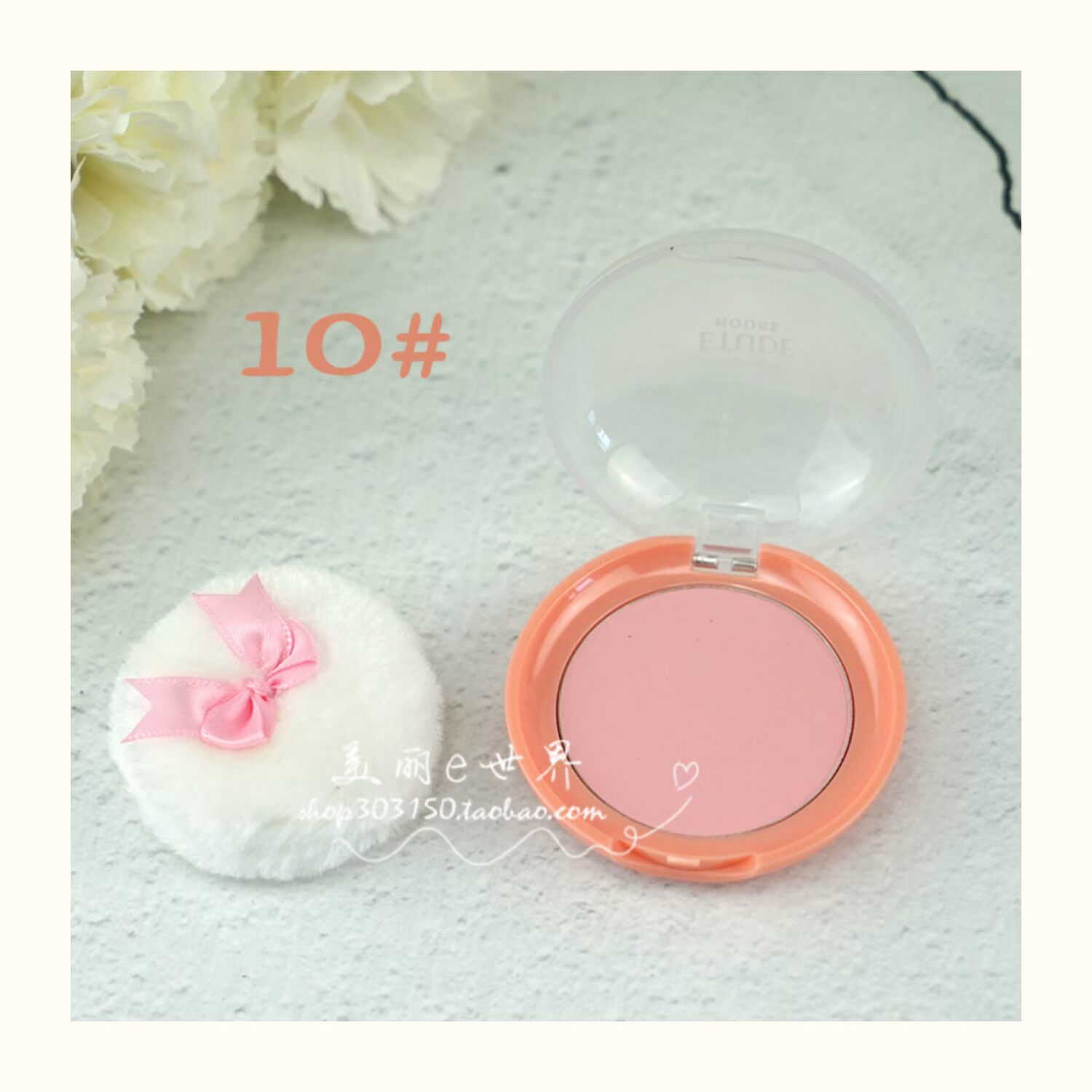Etudehouse Etude House Người yêu dễ thương Cookie Blush Đơn sắc Rouge Band Puff BR401 phấn má hồng mac màu nào đẹp