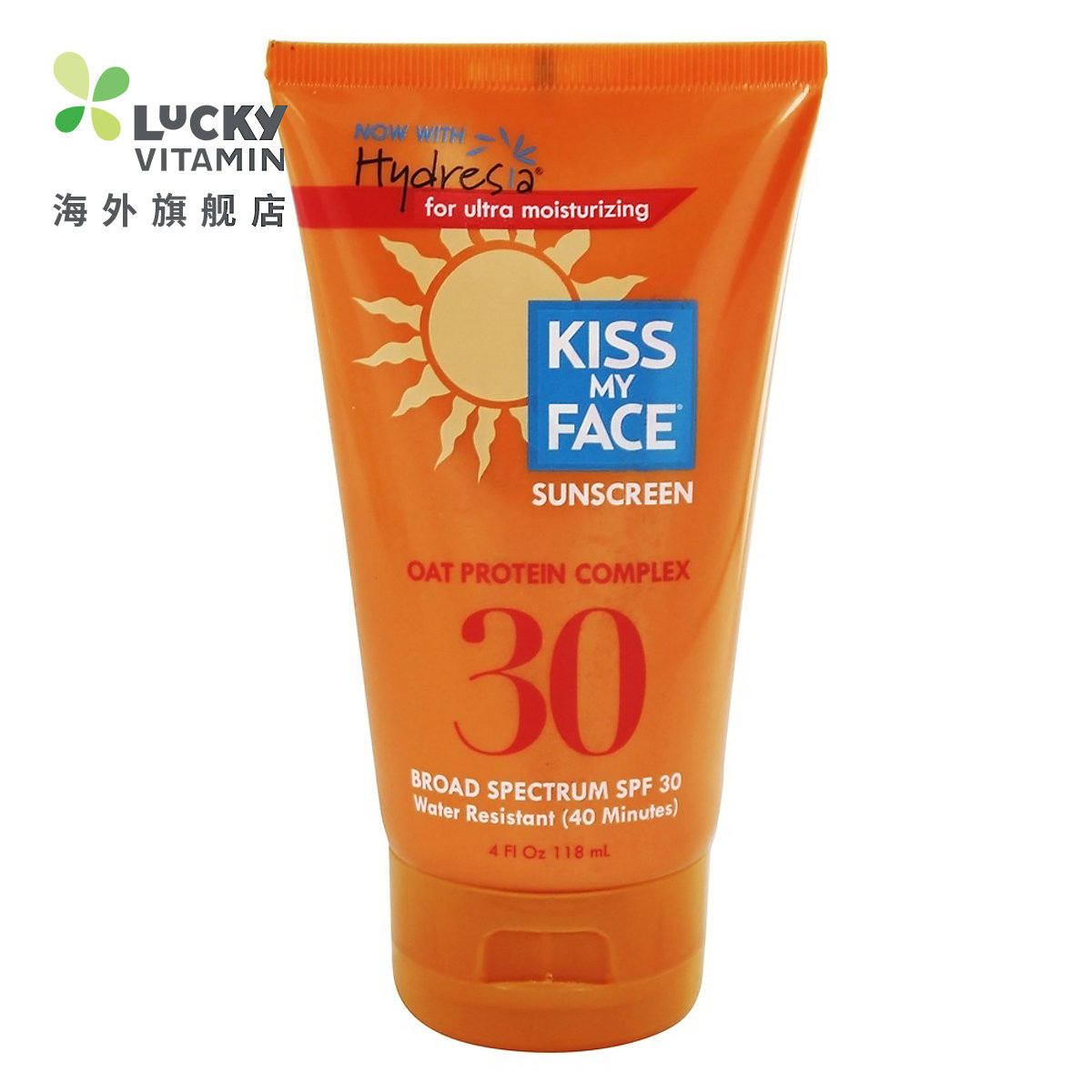 Kiss My Face-与燕麦蛋白复合物 30 SPF-4 盎司的防晒霜。