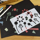 Фотоальбом с аксессуарами, доска для рисования, вспомогательный шаблон, DIY