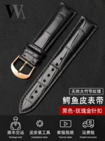 Crocodile Skin-Black и Black-Rose Gold Nasket Buckle