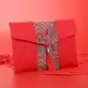 Creative wedding gift to tea change mouth New Year red packet Housewarming red packet 30,000-60,000 yuan fabric big red bag
