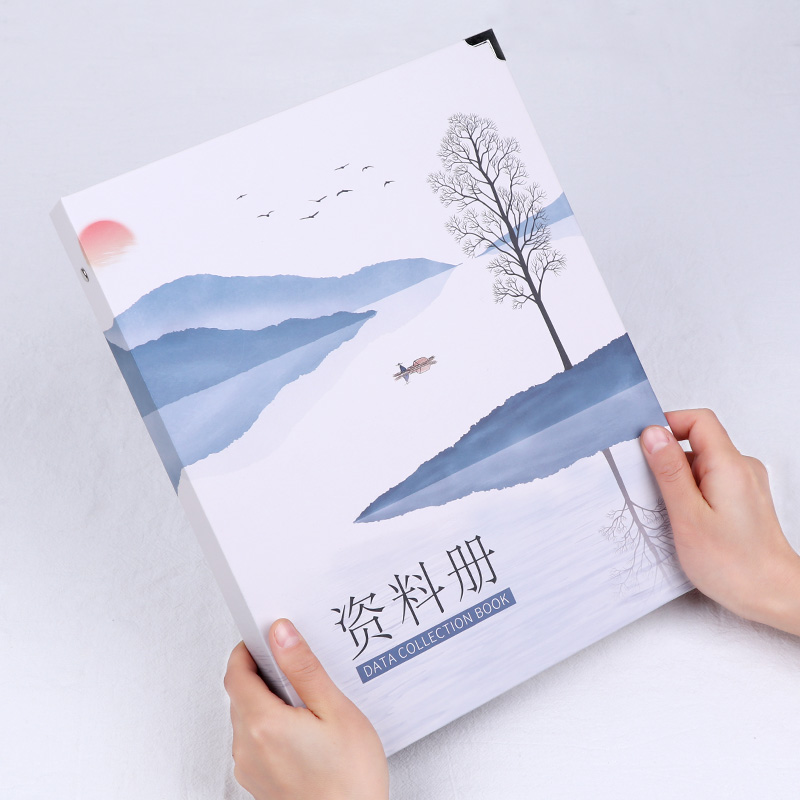 Folder Multi-layer inset information book Student paper storage bag book Multi-function large capacity a4 binder Small fresh Korean version of cute transparent removable office supplies Sheet music file folder