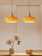 Nordic Restaurant Lamp Bedside Pendant Light Bar Counter Solid Wood Mid-Century Style Simple Modern Cream Style Eye-Protecting Persimmon Pendant Lamp