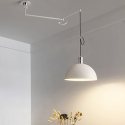 Restaurant Chandelier with Swing Arm, Ufo Style, Vintage Retro Shop Bar Counter, Simple Movable Bar Counter, Dining Room Table Lighting Fixtures