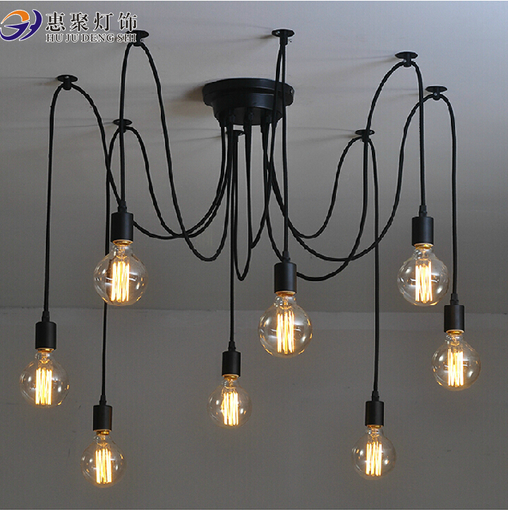 Retro Clothing Store Restaurant Bar Chandelier Creative Office Personalized Spider Lamp Sky Goddess Scattering Flowers Multi-Head Chandelier Retro Clothing Store Restaurant Bar Chandelier Creative Office Personalized Spider Lamp Sky Goddess Scattering Flowers Multi-Head Chandelier