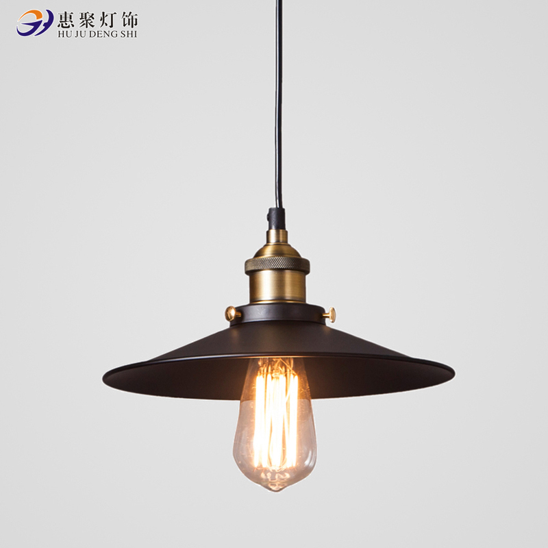 Loft Nordic Minimalist Pendant Light Industrial Style Country Warehouse Vintage Creative Bar Restaurant Single-Head Little Black Dress Pendant Light