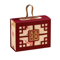 Wedding candy box 2024 new wedding candy gift box engagement hand-raised advanced sugar bag packaging box empty box