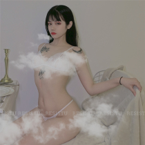 resistu crotch temptation perspective dress Lace sexy three-point womens bra underwear mood underwear set fun