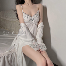 RESISTU Neighborhood Sweet pure daisies sexy hanging pajamas in summer lace tone dress