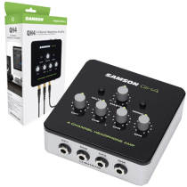 SAMSON QH4 4-way four-channel headphone splitter headphone amplifier recording studio ear splitter amplifier
