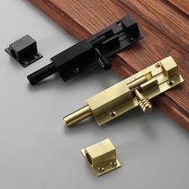 Stainless steel thick door bolt door lock toilet wooden door and window left and right small latch anti-theft lock old door latch