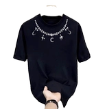 Качественная хлопковая футболка с коротким рукавом для отдыха, в американском стиле